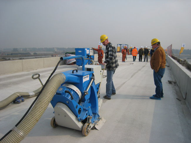 大理石路面拋丸機，大理石路面翻新機器